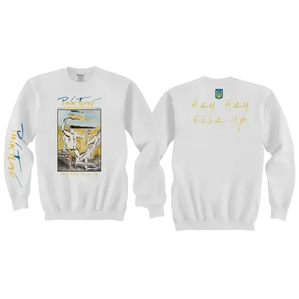 Hey Hey Rise Up - The Kherson Defenders White Crewneck Sweatshirt
