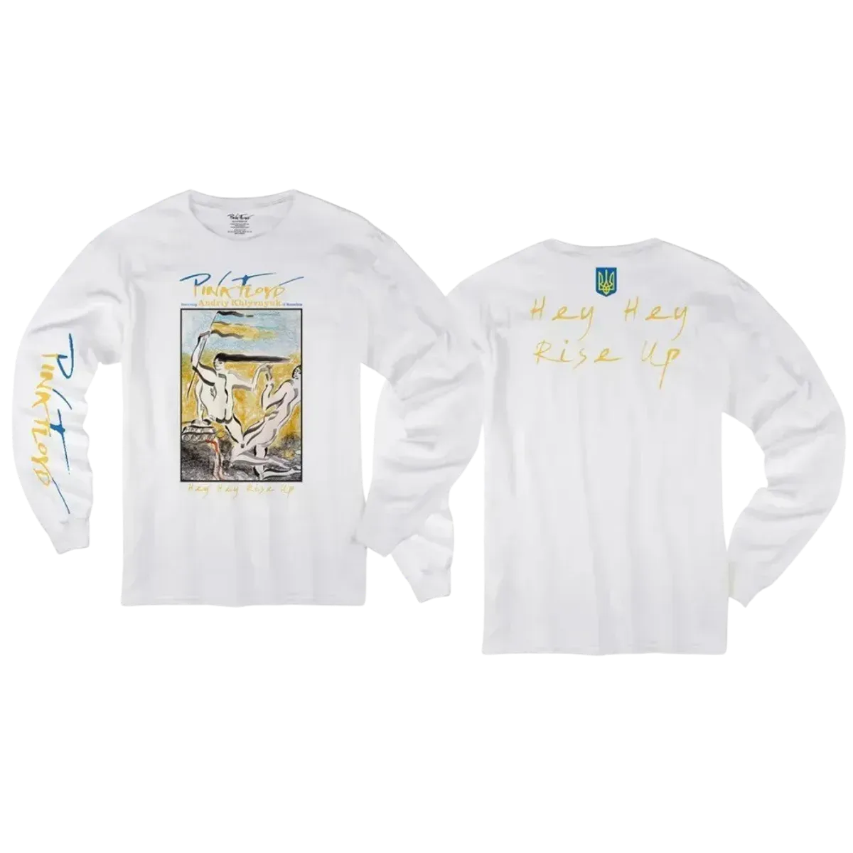 Hey Hey Rise Up - The Kherson Defenders White Long Sleeve T-Shirt