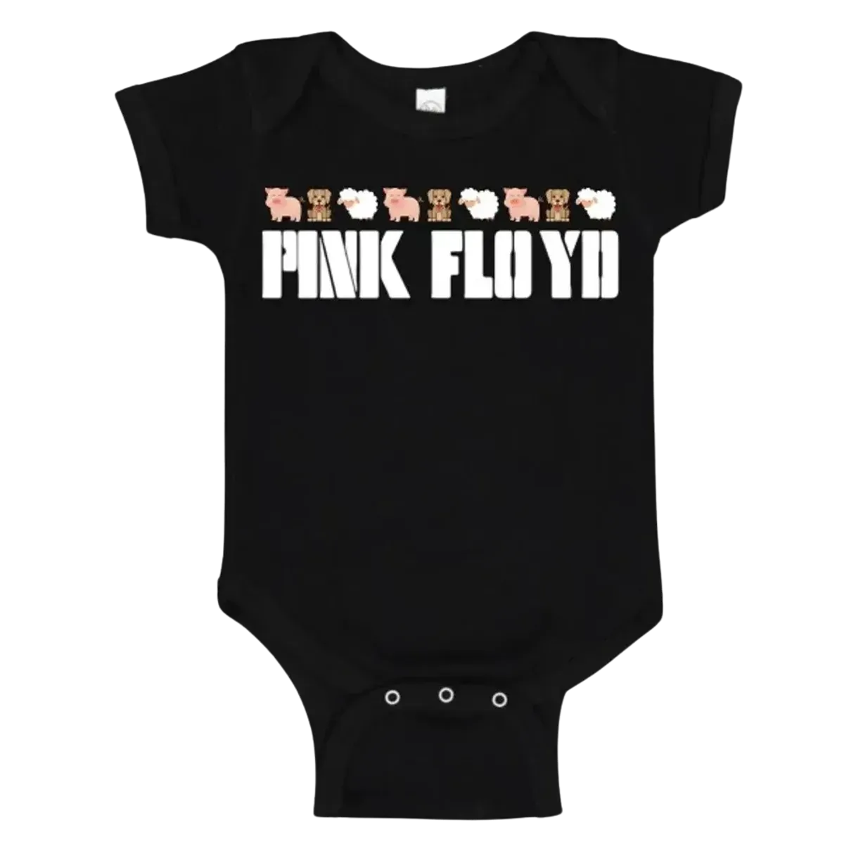 Pink Floyd Barnyard Lineup Newborn/Infant Onesie