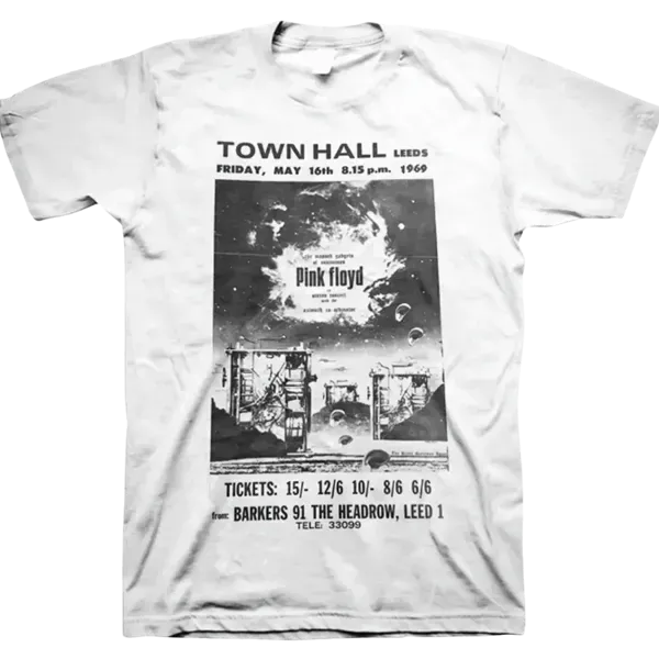 Pink Floyd Leeds Gig Poster T Shirt