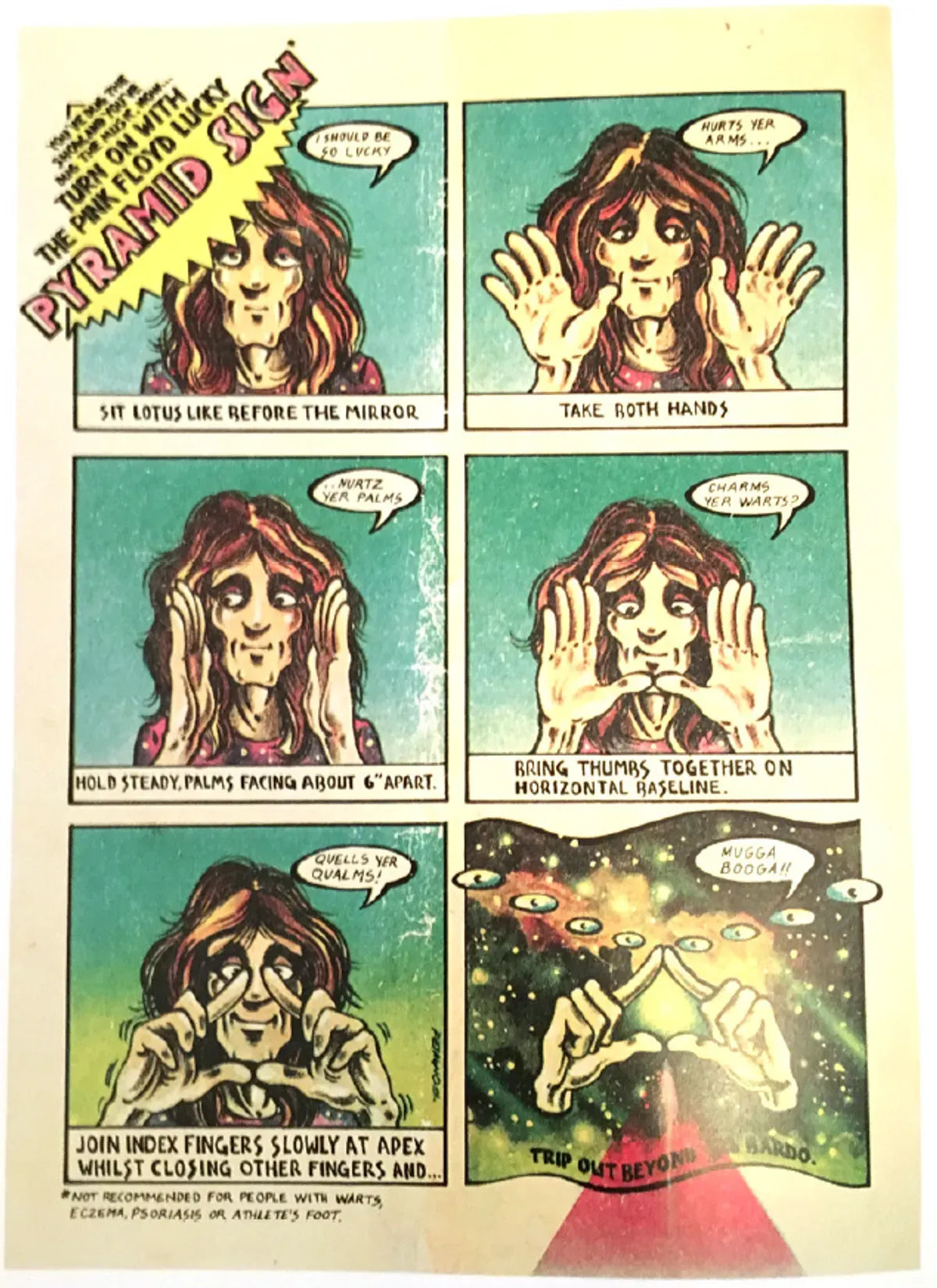 Pink Floyd Pyramid Sign Framed Print