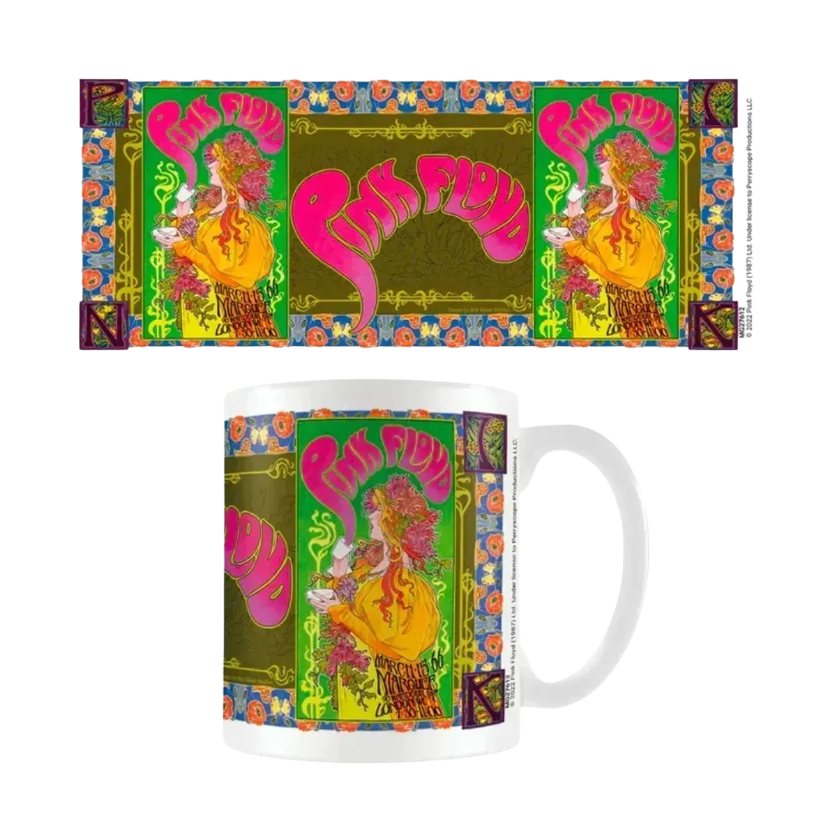 Pink Floyd '66 White Mug