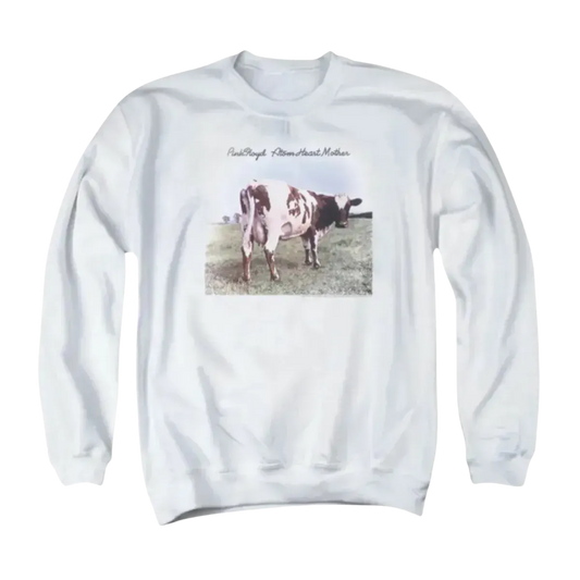 Atom Heart Mother Logo White Crewneck