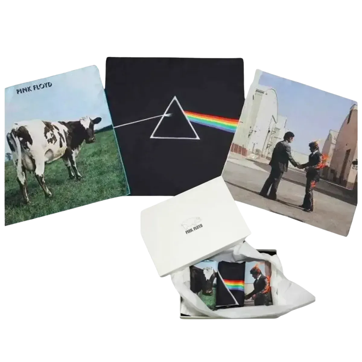 Boxed Set Of Three Pocket Scarves – Pink Floyd