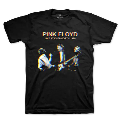 Live At Knebworth Black Titles T Shirt