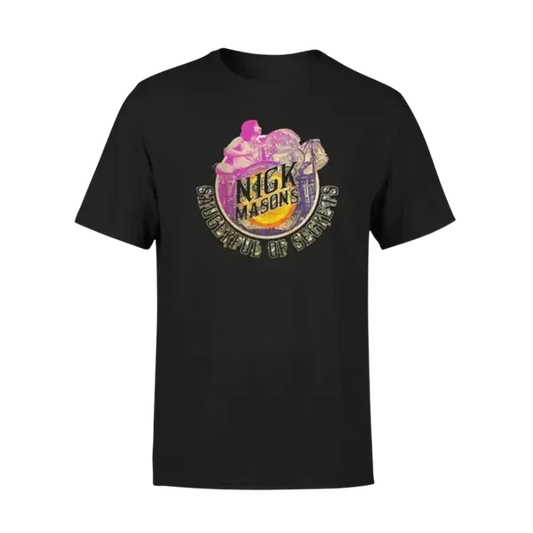 Pink Floyd T Shirt Saucer Full of Secrets Band Logo Nuovo Ufficiale Uomo Nero Size S : Pink Floyd Pink Floyd T Shirt Saucer Full of Secrets Band Logo Nuovo Ufficiale Uomo Nero Size S : Pink Floyd