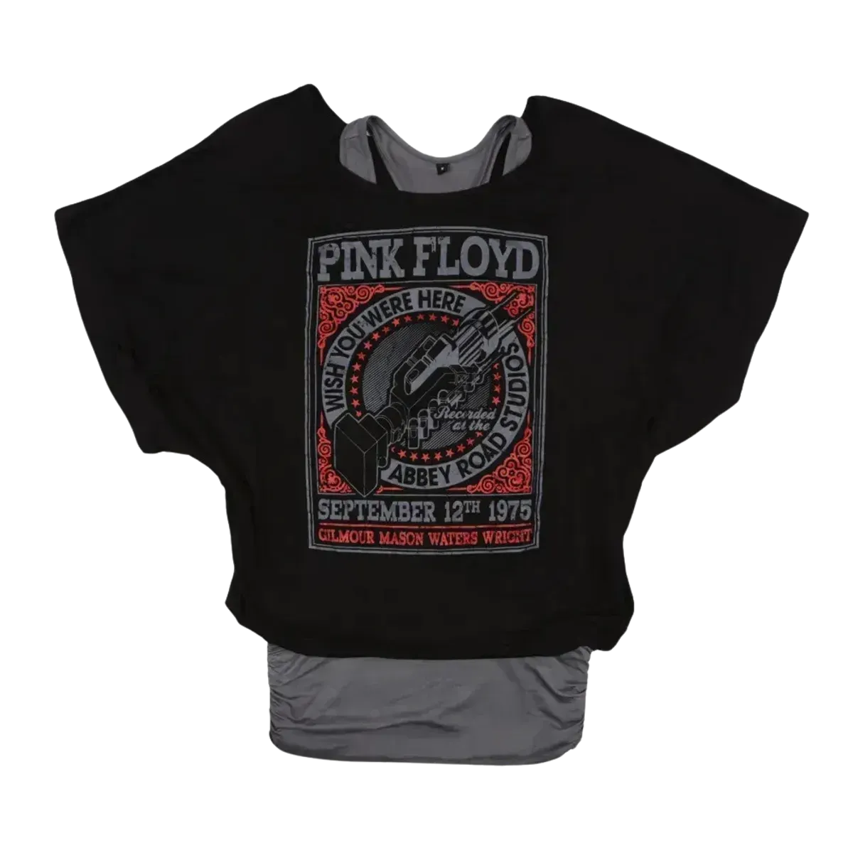 Pink Floyd - WYWH 1975 Abbey Road Studios Ladies Dress Top