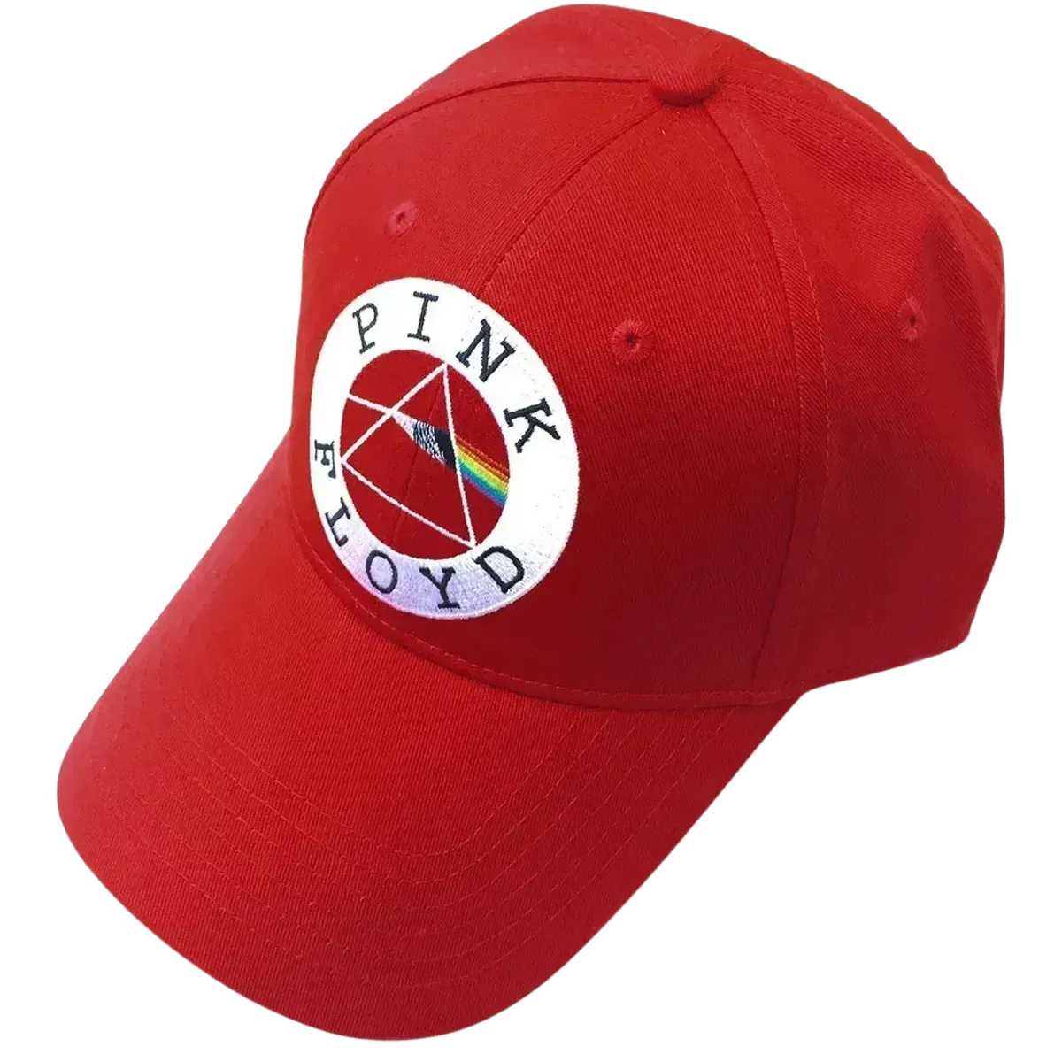 Pink Floyd Circle Logo Red Baseball Cap