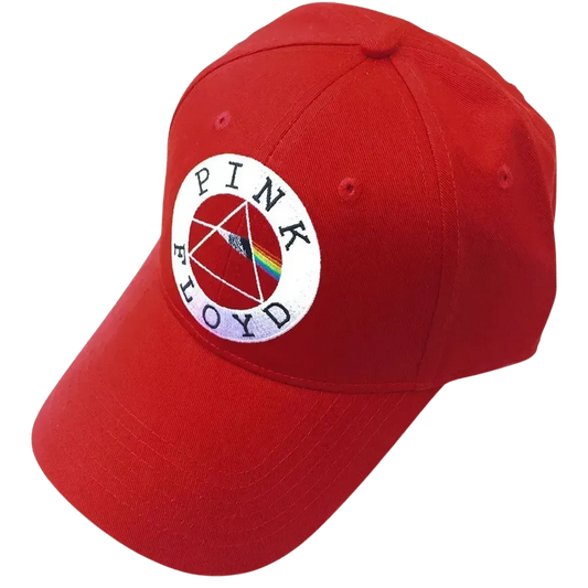 Pink Floyd Circle Logo Red Baseball Cap