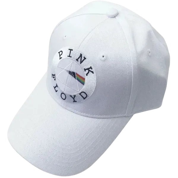 Pink Floyd Circle Logo White Baseball Cap
