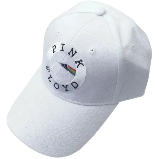 Pink Floyd Circle Logo White Baseball Cap