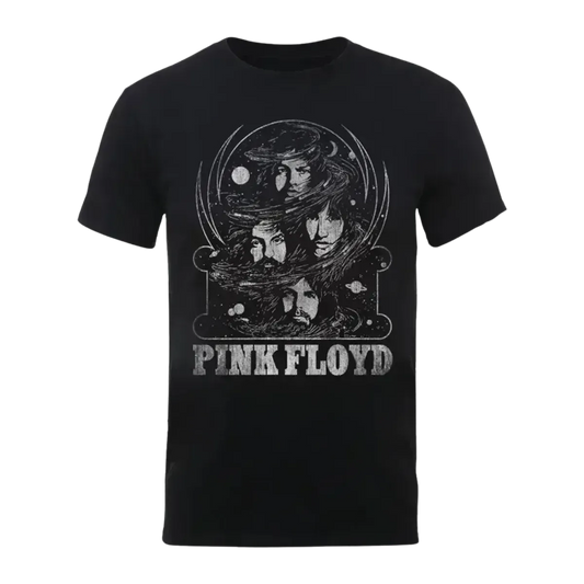 Pink Floyd Distressed Faces T Shirt