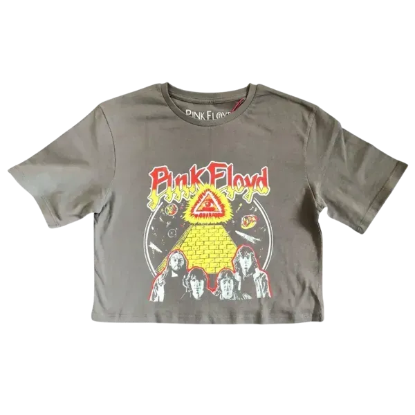 Pink Floyd Kids Yellow Wall Crop T-Shirt