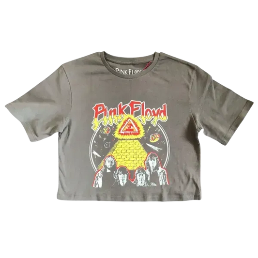 Pink Floyd Kids Yellow Wall Crop T-Shirt