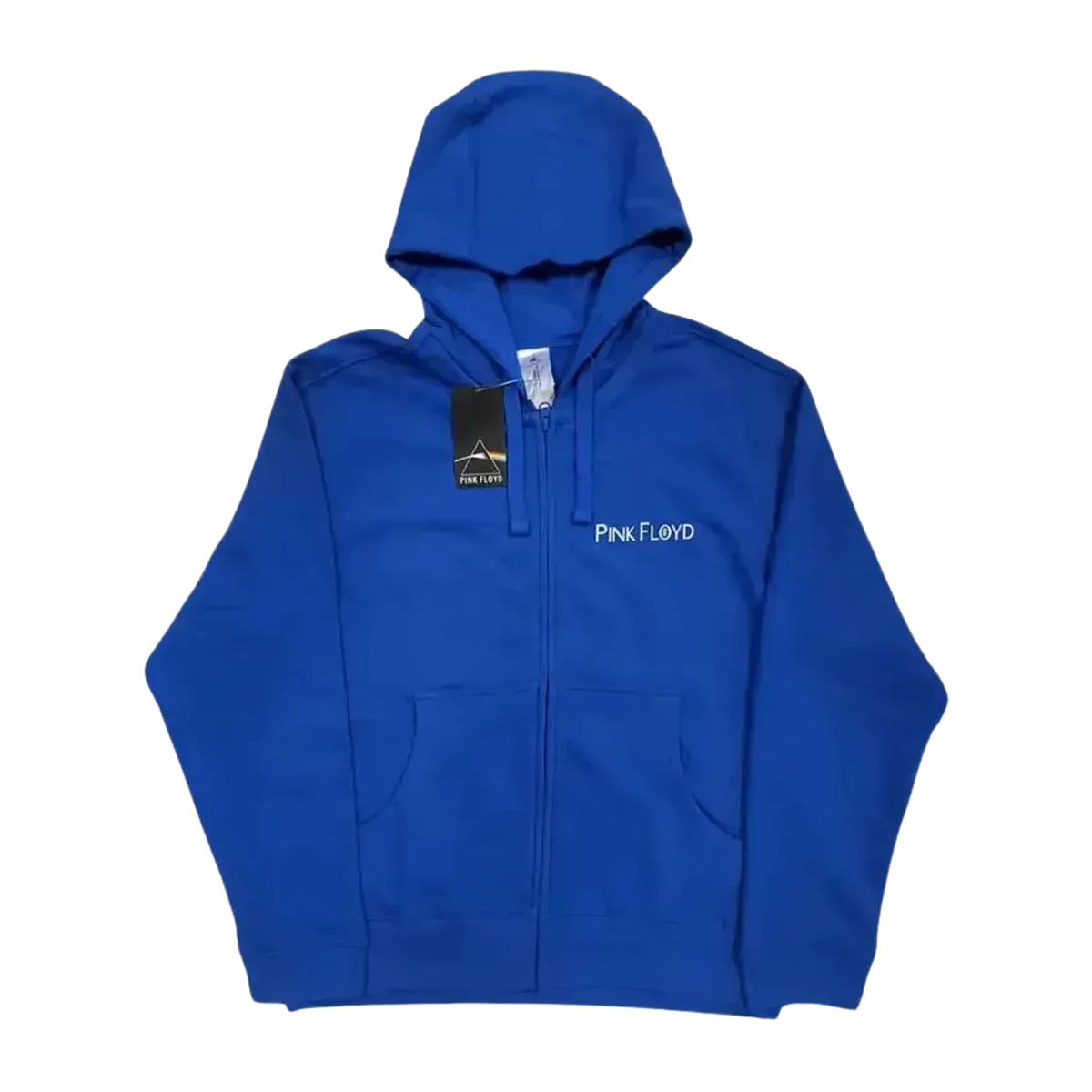 Pink Floyd Metal Heads Close Up Blue Zip Hoodie