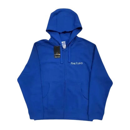 Pink Floyd Metal Heads Close Up Blue Zip Hoodie