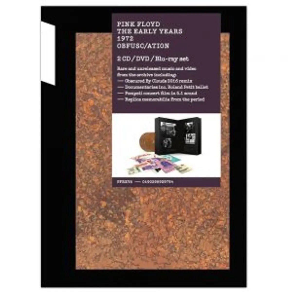 Pink Floyd The Early Years 1972 Obfusc/Ation   2 CD / Dvd / Blu-Ray Set