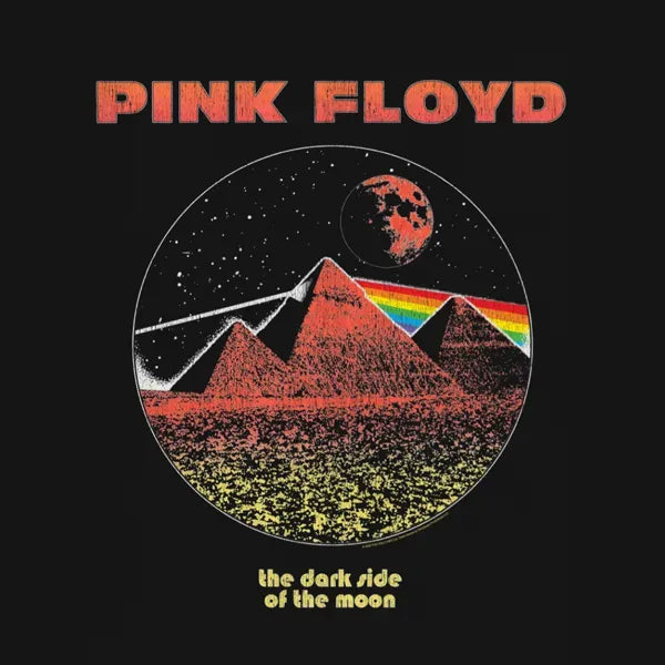 The Dark Side Of The Moon Vintage Pyramid T-Shirt – Pink Floyd The Dark Side Of The Moon Vintage Pyramid T-Shirt – Pink Floyd