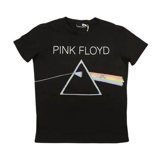 Triangle Prism Black Ladies Tee