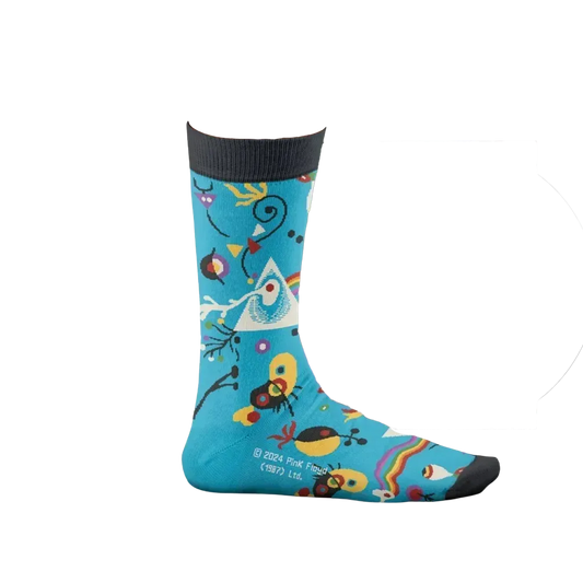 The Dark Side of the Moon Blue Socks